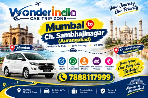 Mumdai To Aurangabad One Way Cab — One Day Trip From Mumbai tour package