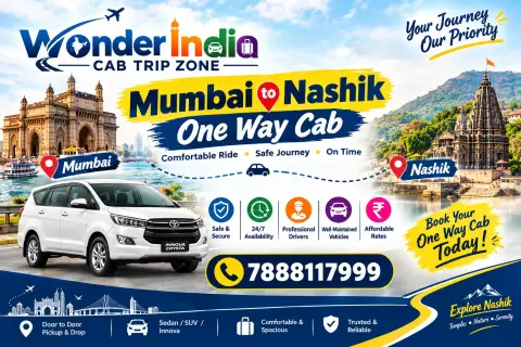 Mumbai To Nashik One Way Cab — One Day Trip From Mumbai tour package