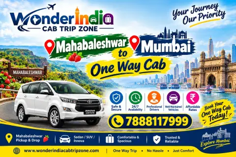 Mahabaleshwar To Mumbai One Way Cab — Maharashtra tour package