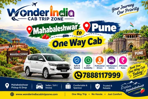 Mahabaleshwar To Pune One Way Cab — Maharashtra tour package