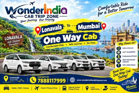 Lonavala To Mumbai One Way Cab — Maharashtra tour package
