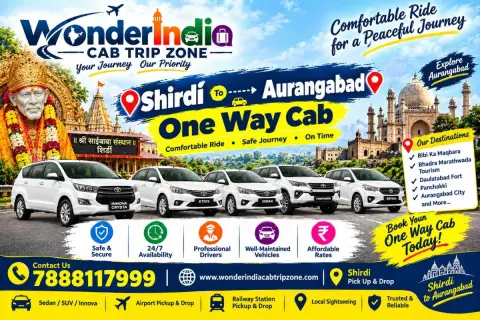 Shirdi To Aurangabad One Way Drop — One Day Trip From Shirdi tour package