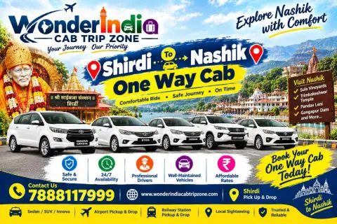 Shirdi To Nashik One Way Cab — One Day Trip From Shirdi tour package